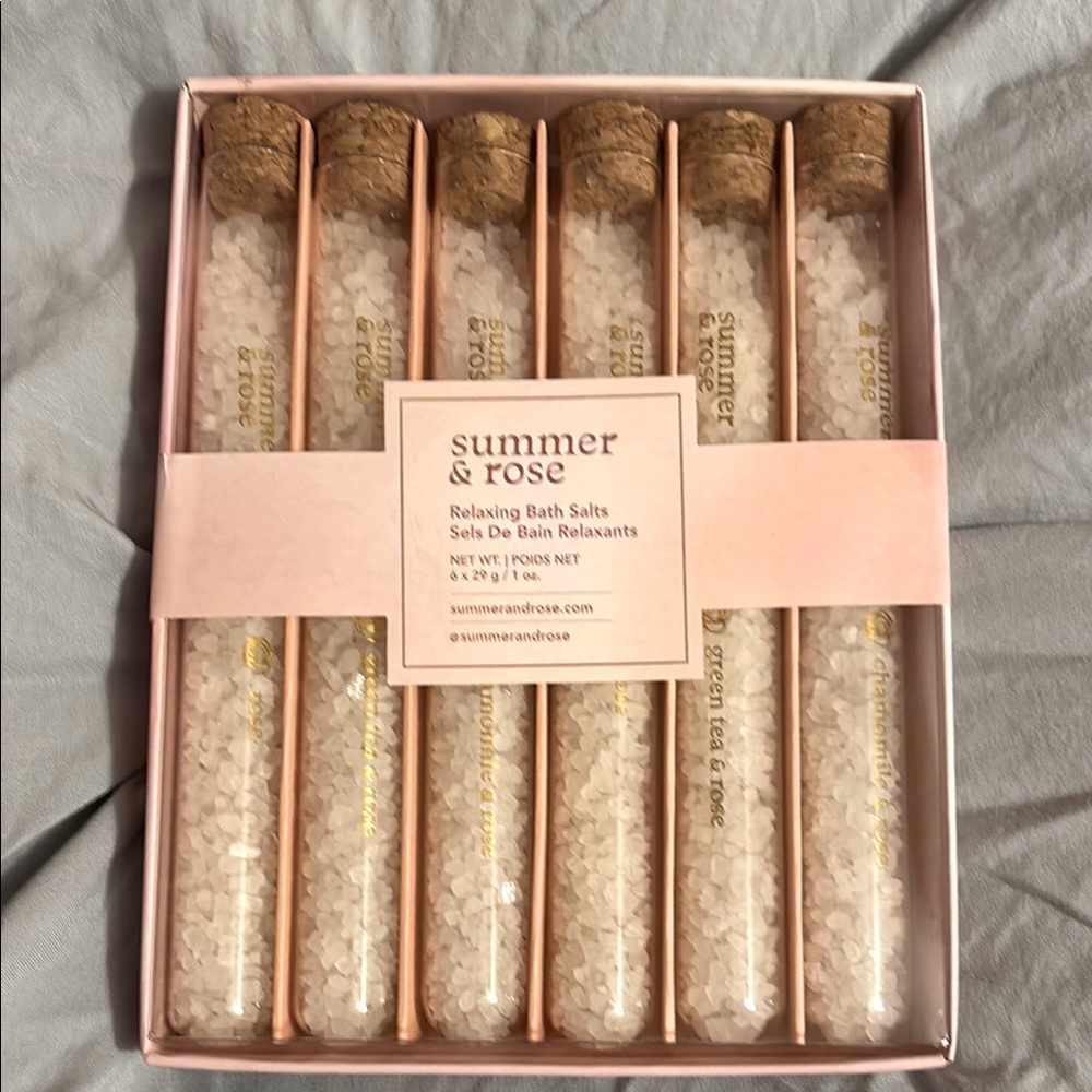 Summer & Rose Pink Bath Soak Set